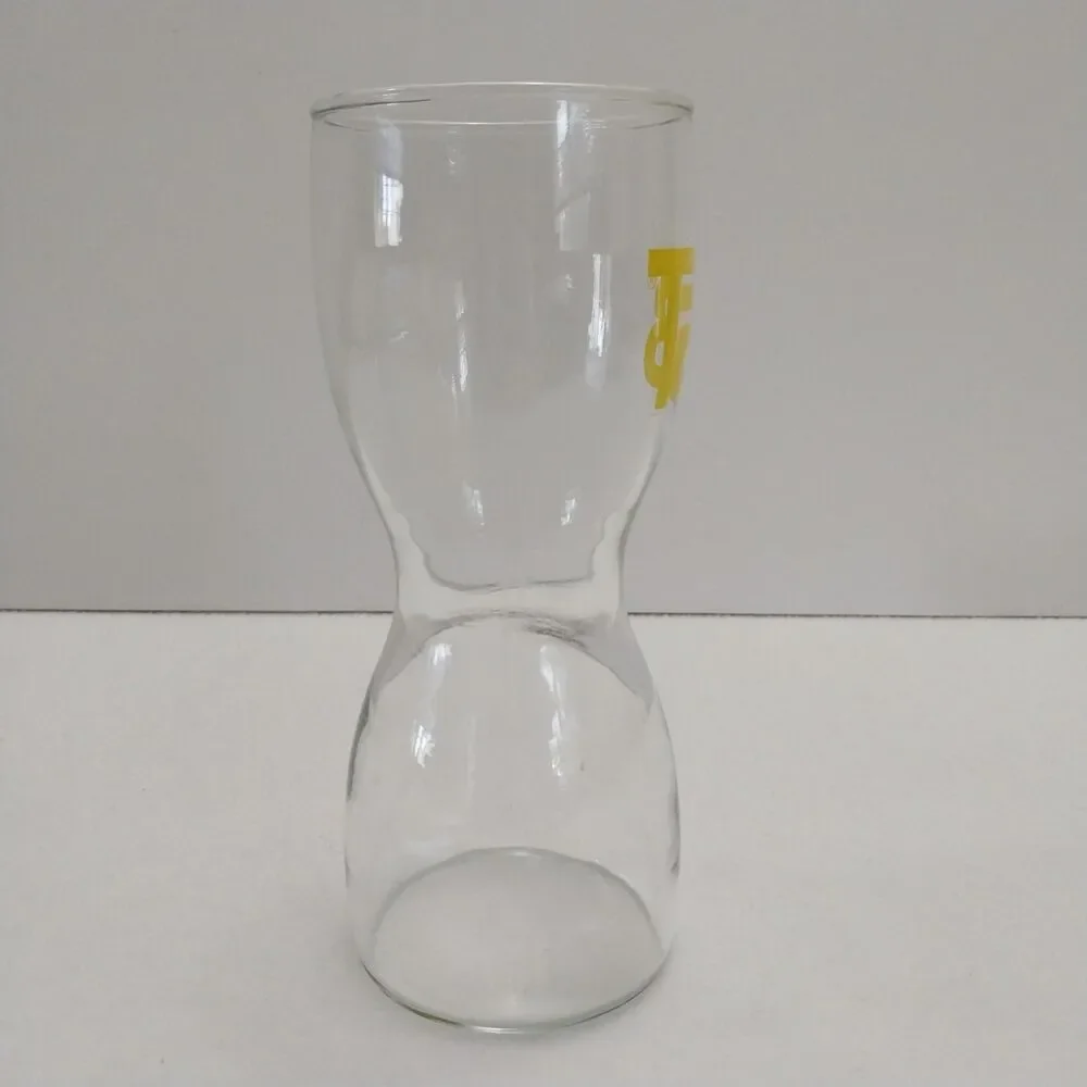 Vintage Enjoy TAB Soda Pop Hourglass Drinking Glass Tumbler Collectible #E70